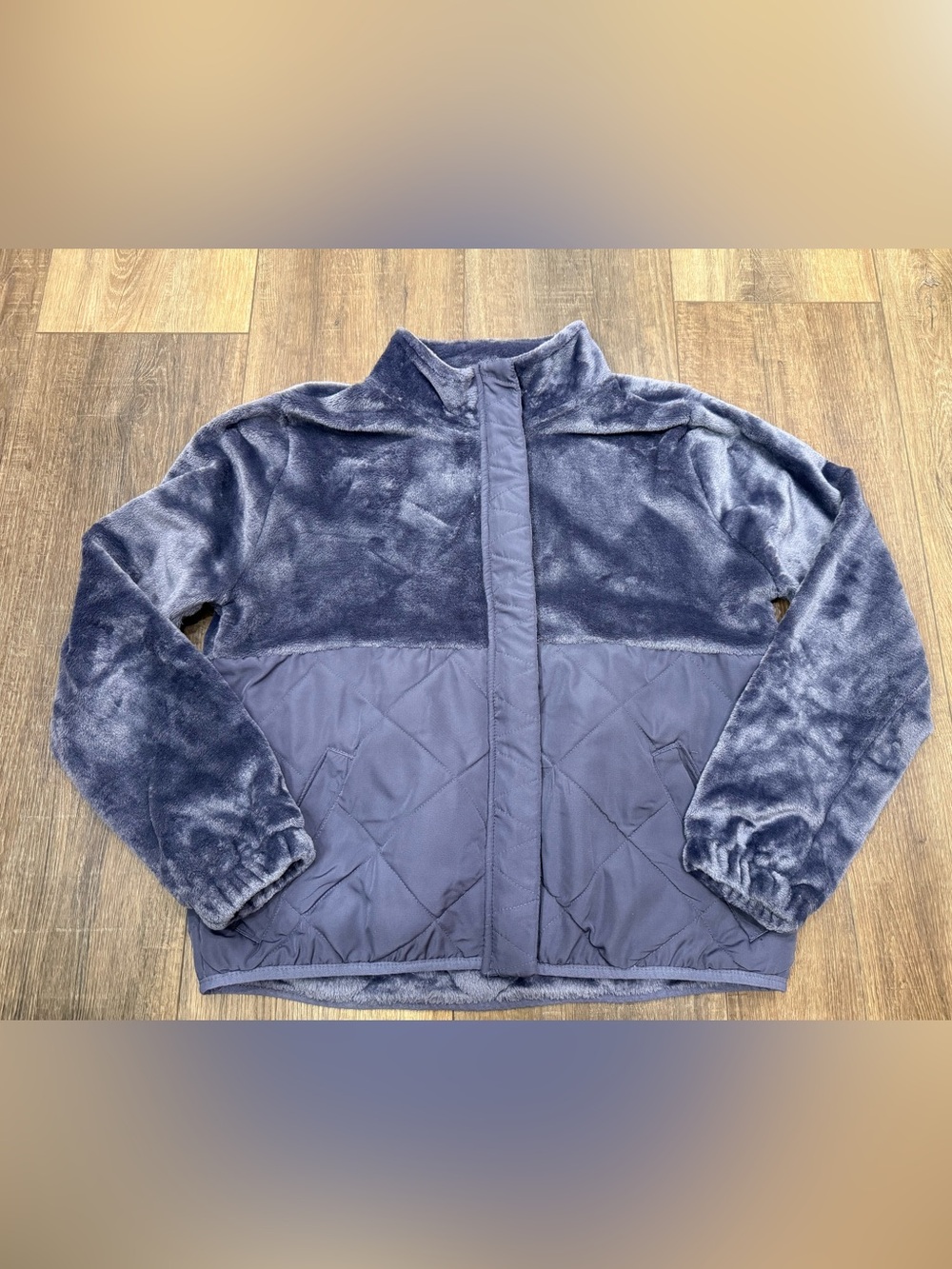 Leg3nd Women’s purple lavender Soft Fleece Zip-Up Jacket Medium